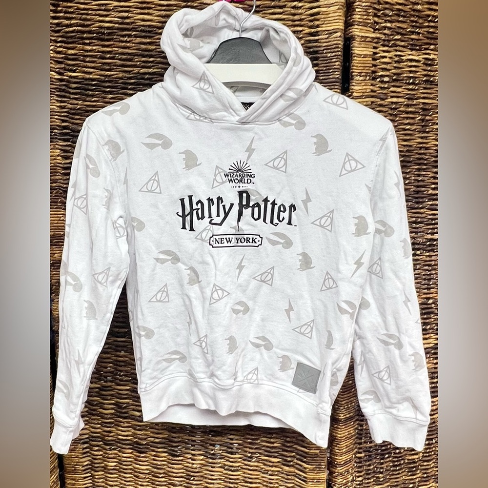 Harry Potter White Hoodie- Youth (9-10), New York